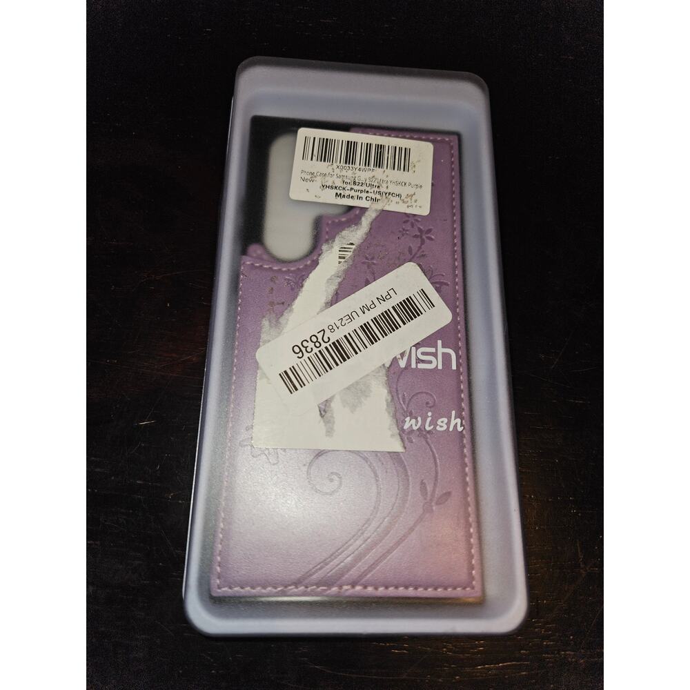 Samsung Galaxy S22 Ultra Purple Phone Case